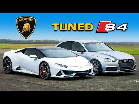 Tuned Audi S4 vs Lamborghini: DRAG RACE thumbnail