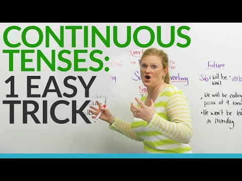 How to Easily Use Continuous Tenses in English thumbnail