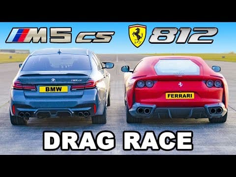 BMW M5 CS vs Ferrari 812: Which Is Faster in a Drag Race? thumbnail