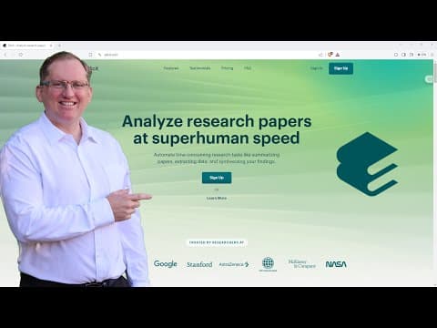 Elicit AI Literature Research Tool - Upload & Chat with Research Papers thumbnail
