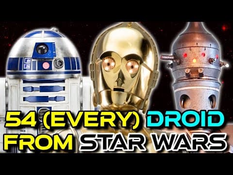 54 (Every) Droid Bot From Star Wars - Backstories Explored thumbnail