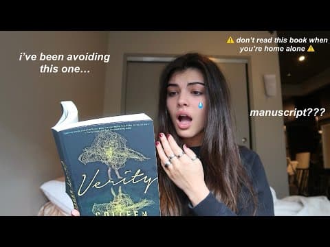 finally reading verity. spoiler free reading vlog thumbnail