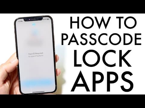 This Is How To Lock Your iPhone/iPad Apps & Games! (Face ID Lock, Touch ID Lock & Passcode Lock) thumbnail