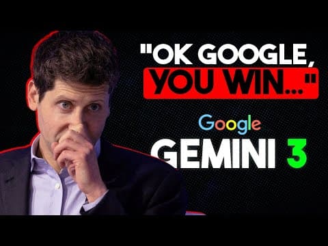 Shocking Gemini 3 Drop Exposes Google AGI Masterplan and Activates Antigravity thumbnail