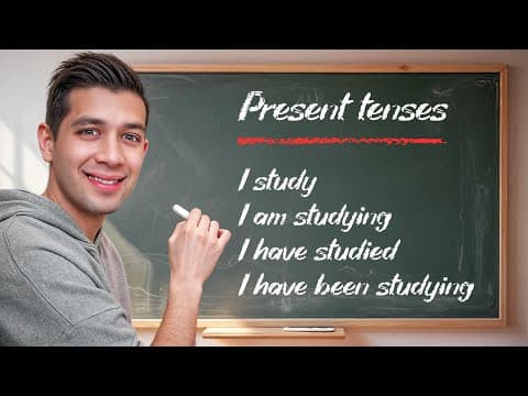 How to Use All 4 Present Tenses in English thumbnail