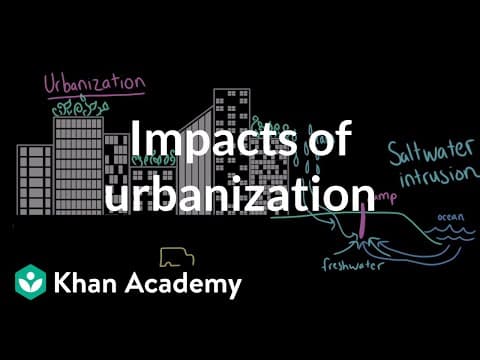 Impacts of Urbanization| AP Environmental science| Khan Academy thumbnail