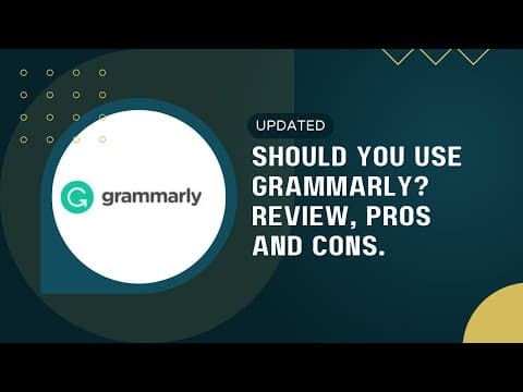 Grammarly Review: Grammarly Pros and Cons and if You Should Use it thumbnail