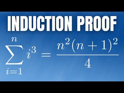 Mathematical Induction Proof for the Sum of Cubes thumbnail
