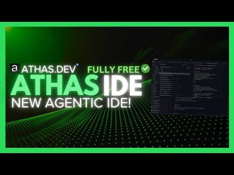Athas IDE: NEW Agentic Editor IS SUPER FAST! Cursor + Windsurf Alternative! FULLY FREE! (Opensource) thumbnail