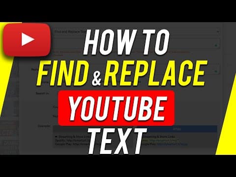 How to Find and Replace Text in YouTube Title or Description (Includes Bulk Editor) thumbnail