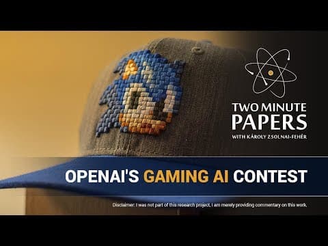 OpenAI's Gaming AI Contest: Results | Two Minute Papers #265 thumbnail