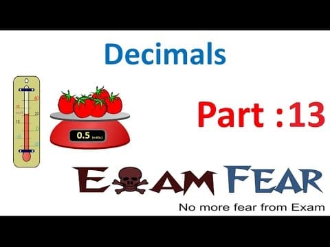 Maths Decimals part 13 (Using Decimal Numbers) CBSE Class 6 Mathematics VI thumbnail