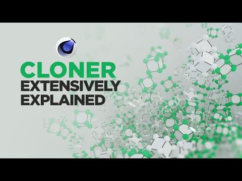 C4D Cloner Object & Everything Explained in Detail - Cinema 4D Mograph thumbnail