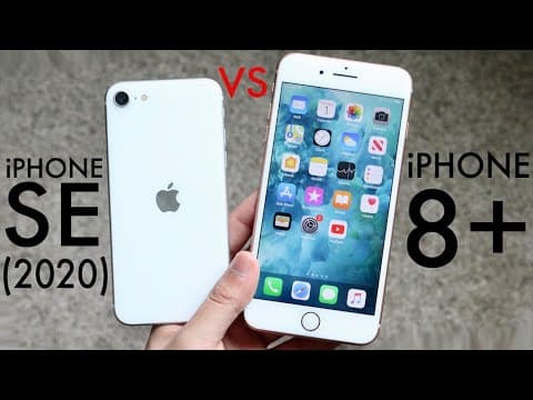 iPhone SE (2020) Vs iPhone 8 Plus! (Comparison) (Review) thumbnail