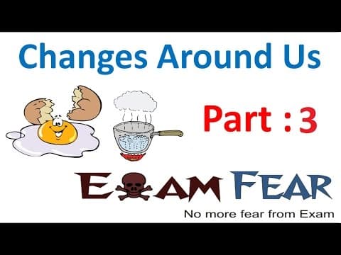 Chemistry Change Around Us Part 3 (Paper planes, Broken eggs, Dancing) Class 6 VI thumbnail