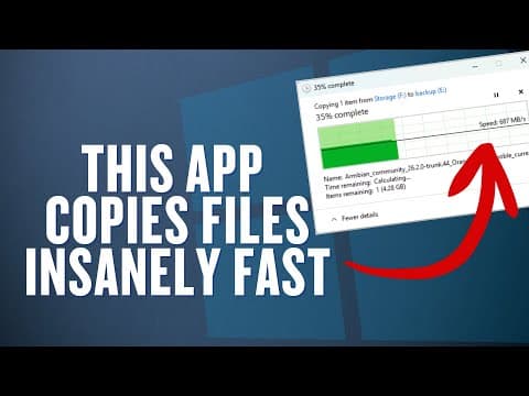 This App Copies Files INSANELY Fast thumbnail