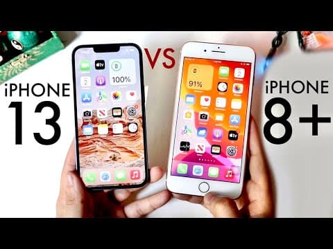 iPhone 13 Vs iPhone 8 Plus! (Comparison) (Review) thumbnail