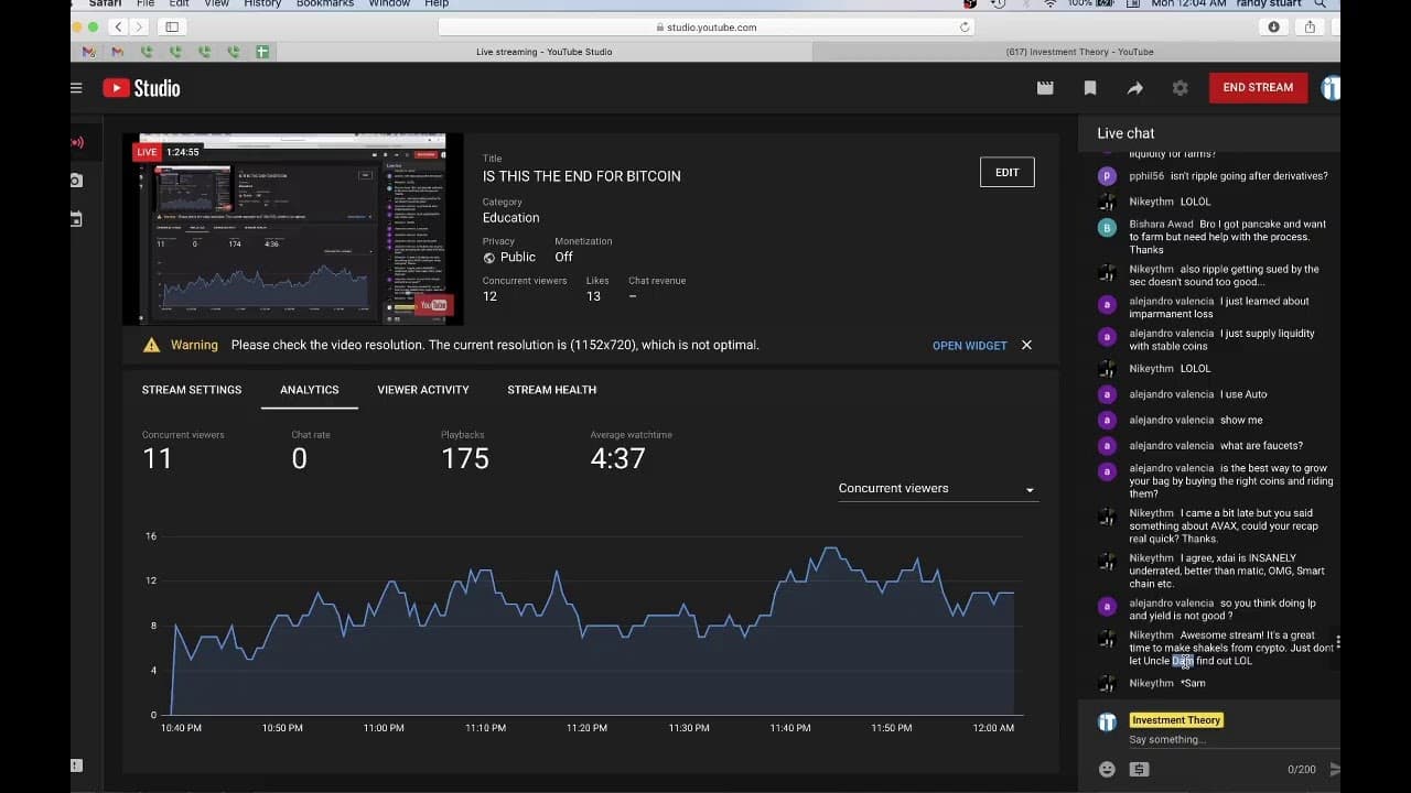 YouTube video player