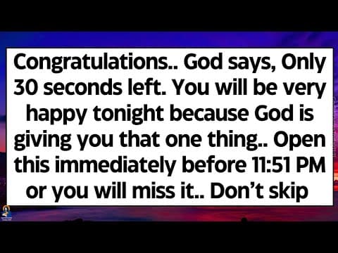 🧾Congratulations. God says, you will be very happy tonight because God is giving you that one thing thumbnail