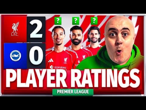 EKITIKE IS SENSATIONAL + JONES RAN THE SHOW! Liverpool 2-0 Brighton! Player Ratings thumbnail
