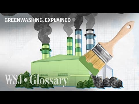 Greenwashing: When Companies Aren’t as Sustainable as They Claim | WSJ thumbnail