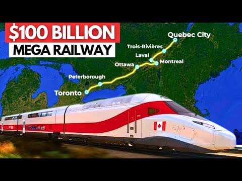 $100 BILLION Gamble: Canada’s First High-Speed Rail Is Underway! thumbnail