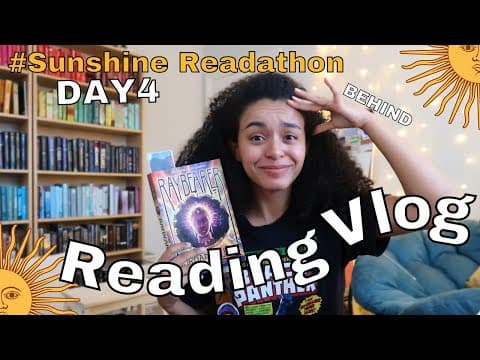 BEHIND😭 Sunshine Readathon Day 4 | Reading Vlog thumbnail