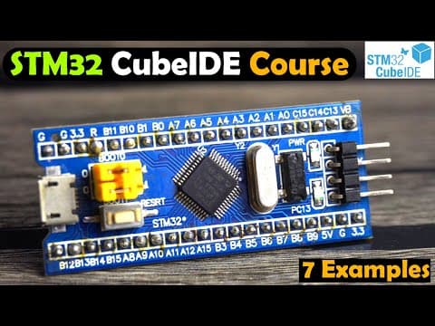 STM32CubeIDE Course for beginners, stm32f103c8t6, STM32 CubeIDE #stm32cubeIDE thumbnail