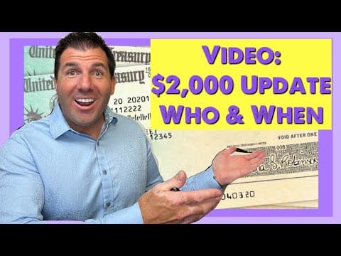 WATCH: $2,000 Stimulus Check Update | Who Gets It & When It Arrives thumbnail