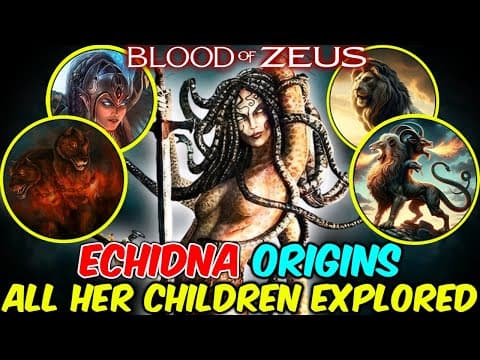 Echidna Explored - Greek Monster That Birthed All Terrifying Beings In Greek Mytho - Blood Of Zeus! thumbnail