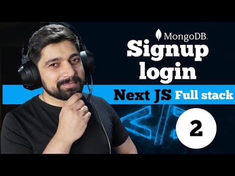NextJS fullstack course | Signup and login thumbnail