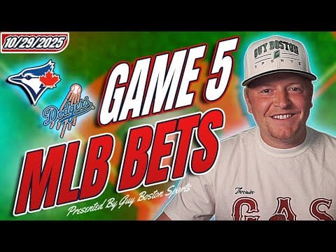 MLB Picks Today 10/29/2025 WORLD SERIES GAME 5 | FREE MLB Predictions, Player Props, and Best Bets! thumbnail