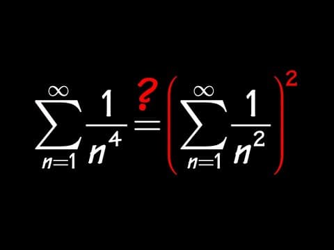 Sum of 1/n^4 (Fourier Series & Parseval's Theorem) thumbnail