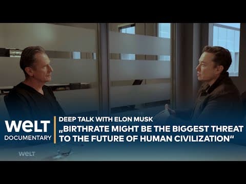 ELON MUSK: "Birthrate might be the biggest threat to the future of human civilization“ thumbnail
