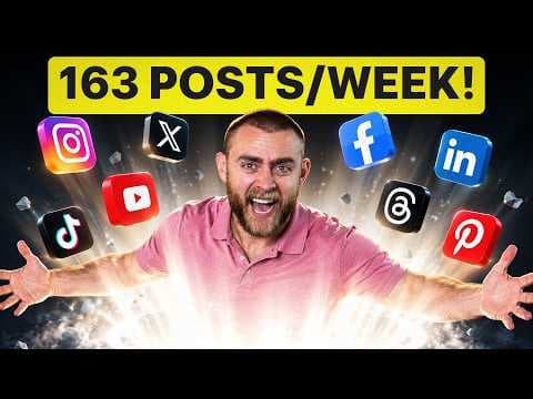 How to post 163 times a week for social growth thumbnail