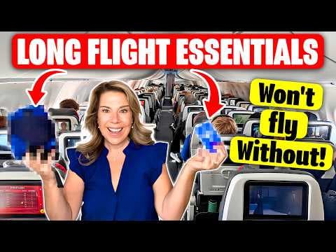 LONG FLIGHT ESSENTIALS You’ll THANK Yourself for Packing (Survive in Economy!) thumbnail