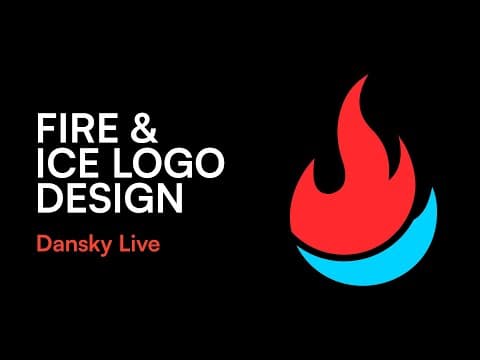 The Fire & Ice Logo Design Process - Dansky Live thumbnail