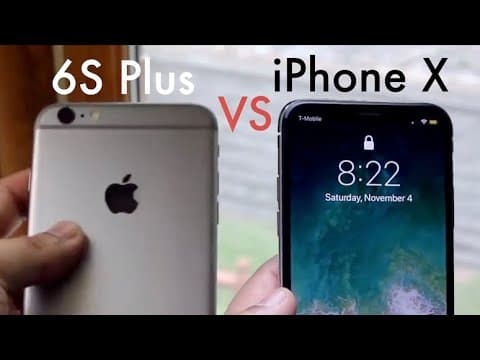 iPhone 6S Plus Vs iPhone X In 2018! (Comparison) (Review) thumbnail