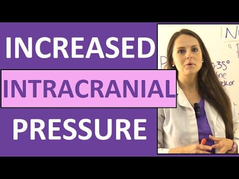 Increased Intracranial Pressure Nursing Pathophysiology NCLEX Symptoms (Cerebral Perfusion Pressure) thumbnail