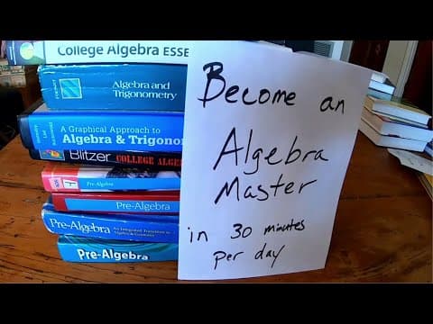 Become an Algebra Master in 30 Minutes a Day thumbnail
