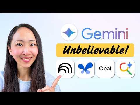 30 FREE Things You won't believe Google AI Could Do (Gemini, NotebookLM, AI Studio, AI Mode, Opal) thumbnail