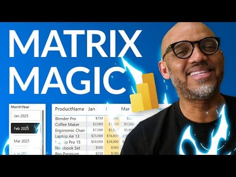 Power BI Matrix Magic | Create Interactive Filters That Actually Work thumbnail