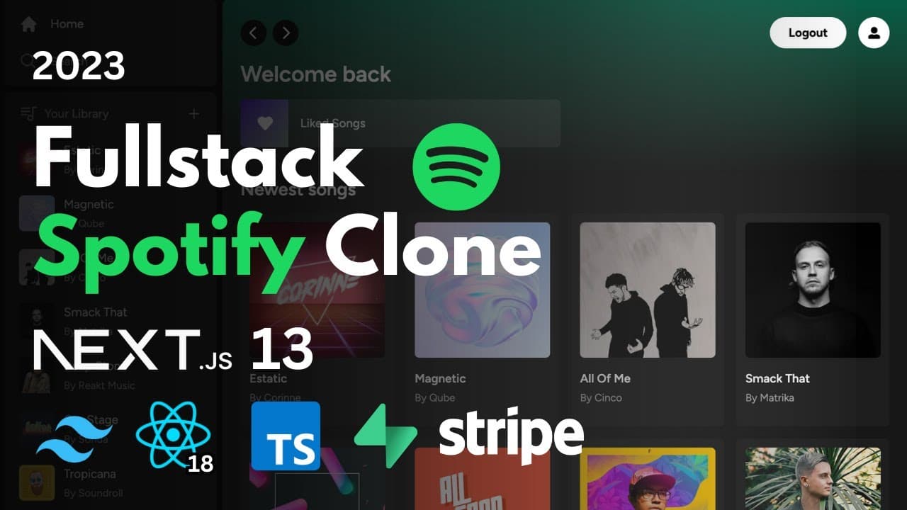 Full Stack Spotify Clone: Next 13.4, React, Stripe, Supabase ...