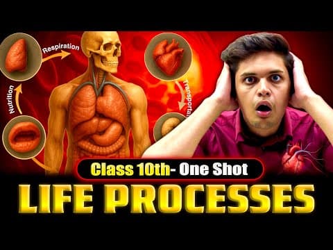 Life Processes Complete Chapter🔥| CLASS 10 Science | NCERT Covered| Prashant Kirad thumbnail