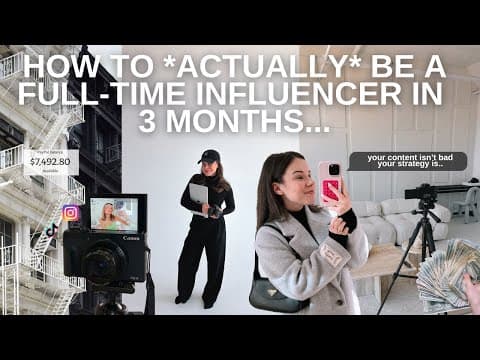 How to Become a Full-Time Content Creator in 3 Months thumbnail