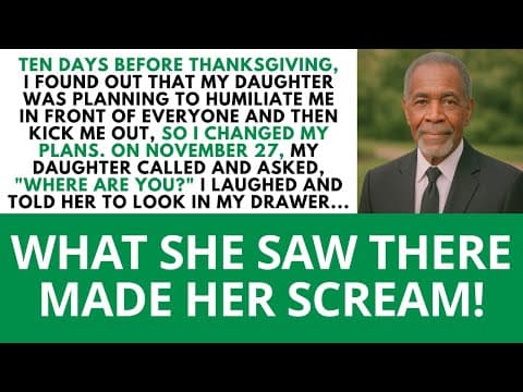 Ten Days Before Thanksgiving, I Found Out That My Daughter Was Planning To Humiliate Me... thumbnail