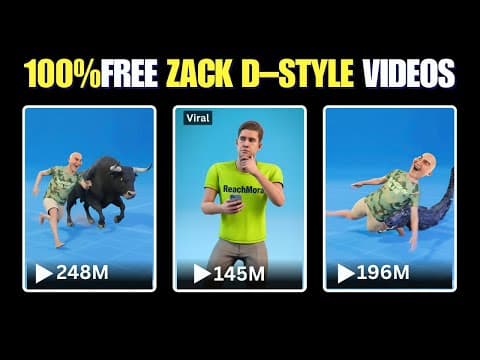 How I Made Zack D–Style AI Shorts for FREE (Full Tutorial) thumbnail