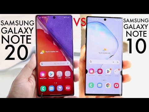 Samsung Galaxy Note 20 Vs Samsung Galaxy Note 10 In 2023! (Comparison) (Review) thumbnail