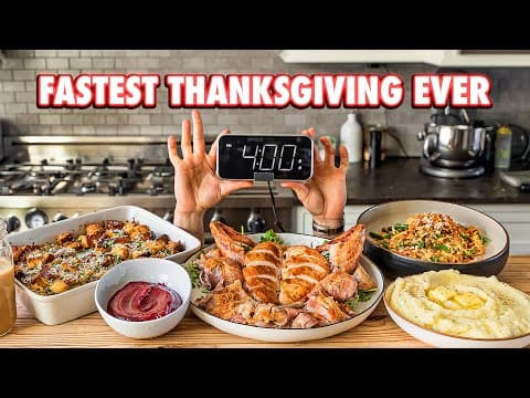Making Thanksgiving Dinner In 4 Hours (Last Minute Guide) thumbnail