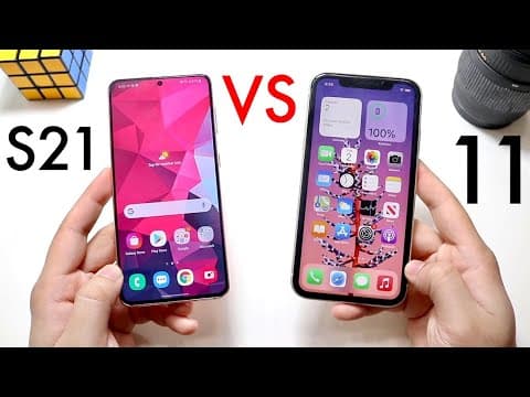 Samsung Galaxy S21 Vs iPhone 11! (Comparison) (Review) thumbnail